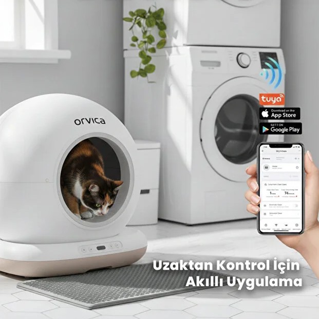 HD Kameralı Akıllı Kedi Tuvaleti  - 2